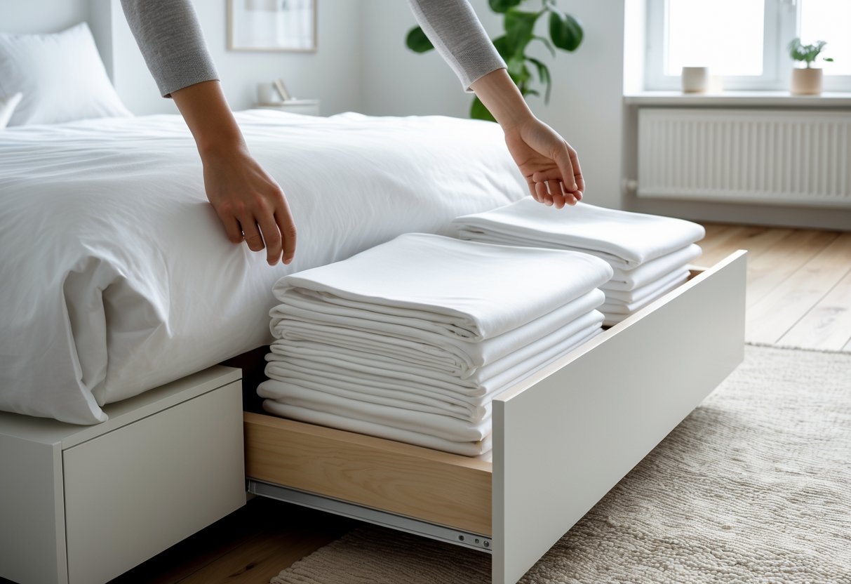 Sådan vælger du det perfekte splitlagen til din sengeskuffe